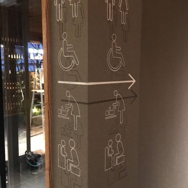 WC-Symbole vom Künstler Kaisaku Kubo